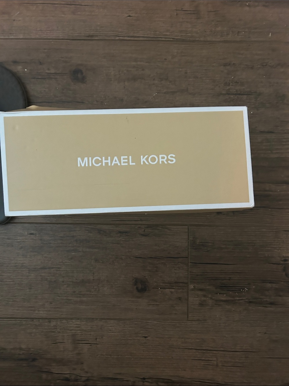 Michael Kors Brown/Gold Logo Flip Flop Sandals - Picture 4 of 5